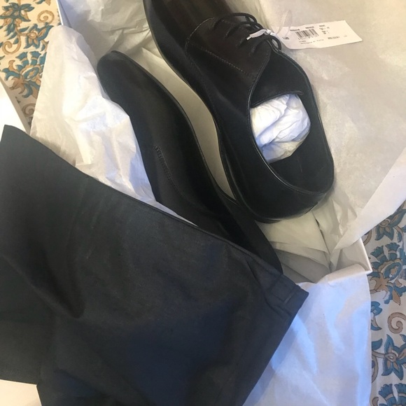 VERSACE COLLECTION formal derby sz 9 UK 42 Brown - Picture 4 of 6